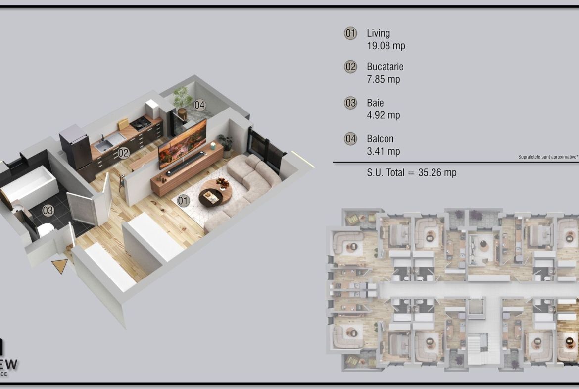 Garsoniera cartier Militari Residence - finalizare iunie 2026 - foto 11
