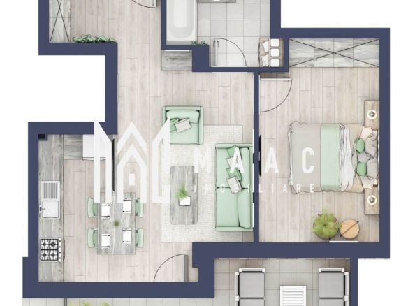 Apartament 2 camere | Terasa 9.5 mp | Turnisor - Imagine principala