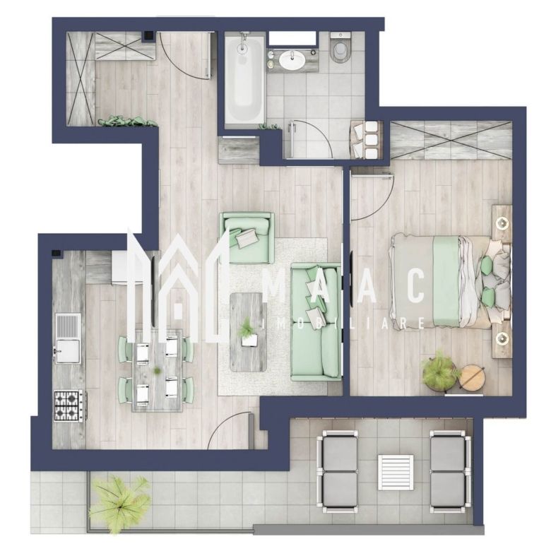 Apartament 2 camere | Terasa 9.5 mp | Turnisor - Imagine principala