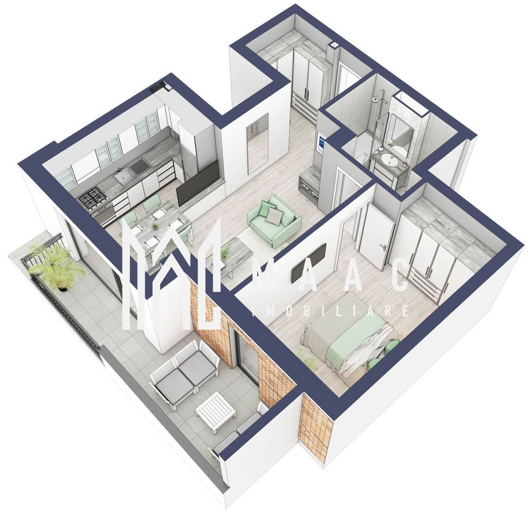 Apartament 2 camere | Terasa 9.5 mp | Turnisor - foto 2