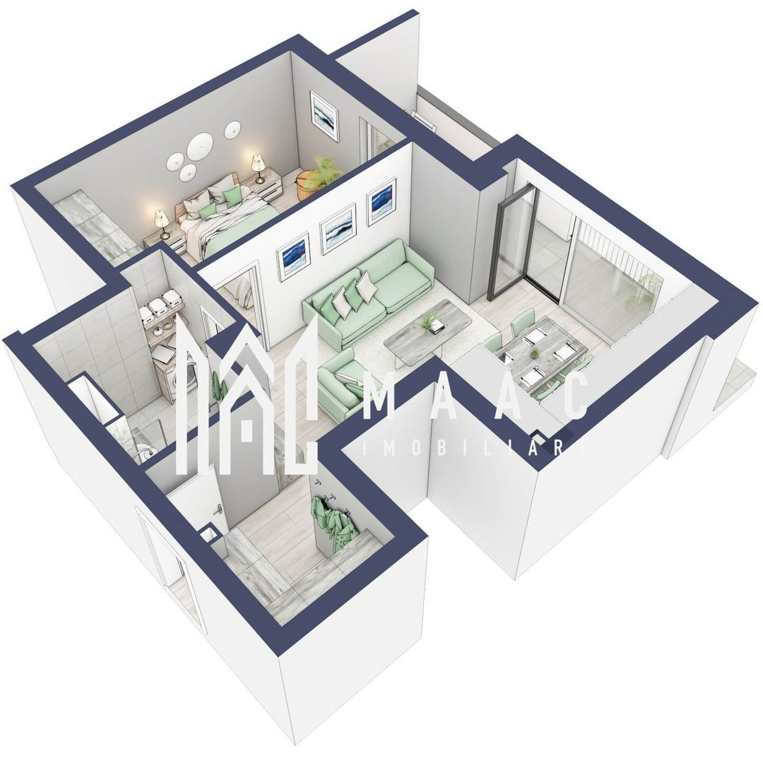 Apartament 2 camere | Terasa 9.5 mp | Turnisor - foto 4
