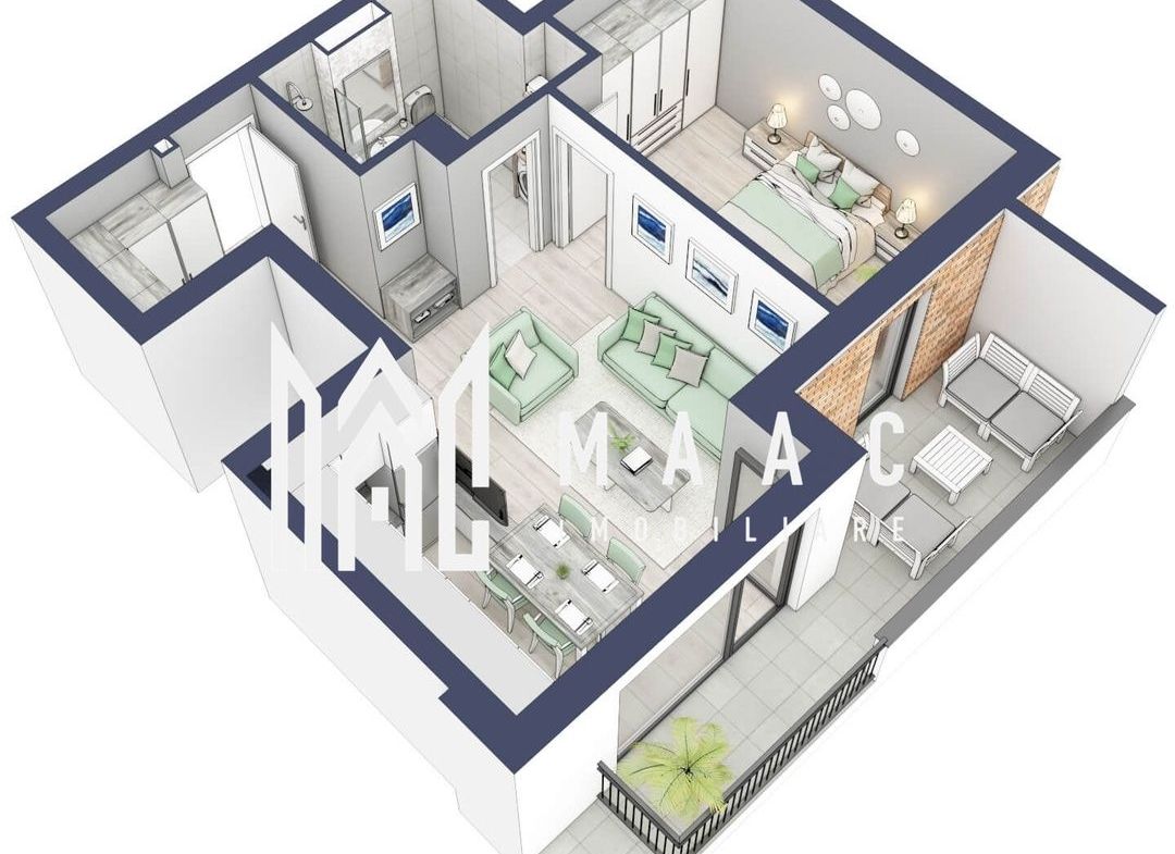 Apartament 2 camere | Terasa 9.5 mp | Turnisor - foto 5