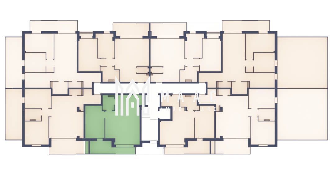 Apartament 2 camere | Etaj 1 | Balcon 9.5 mp | Turnisor - foto 6