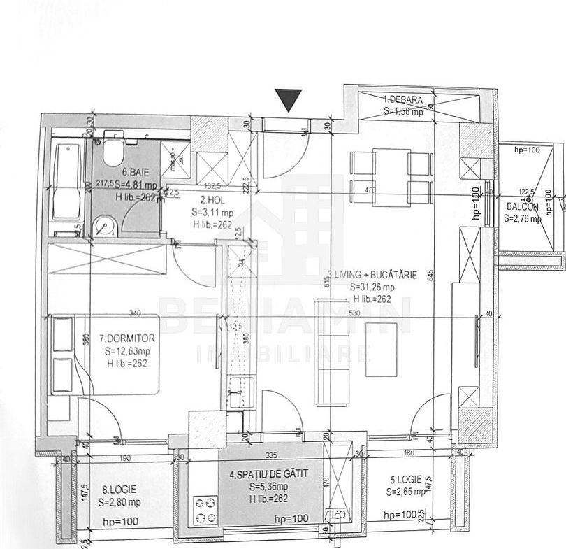 2 camere Rovine Decebal Residence cu Centrala-AC-Loc de parcare - foto 7