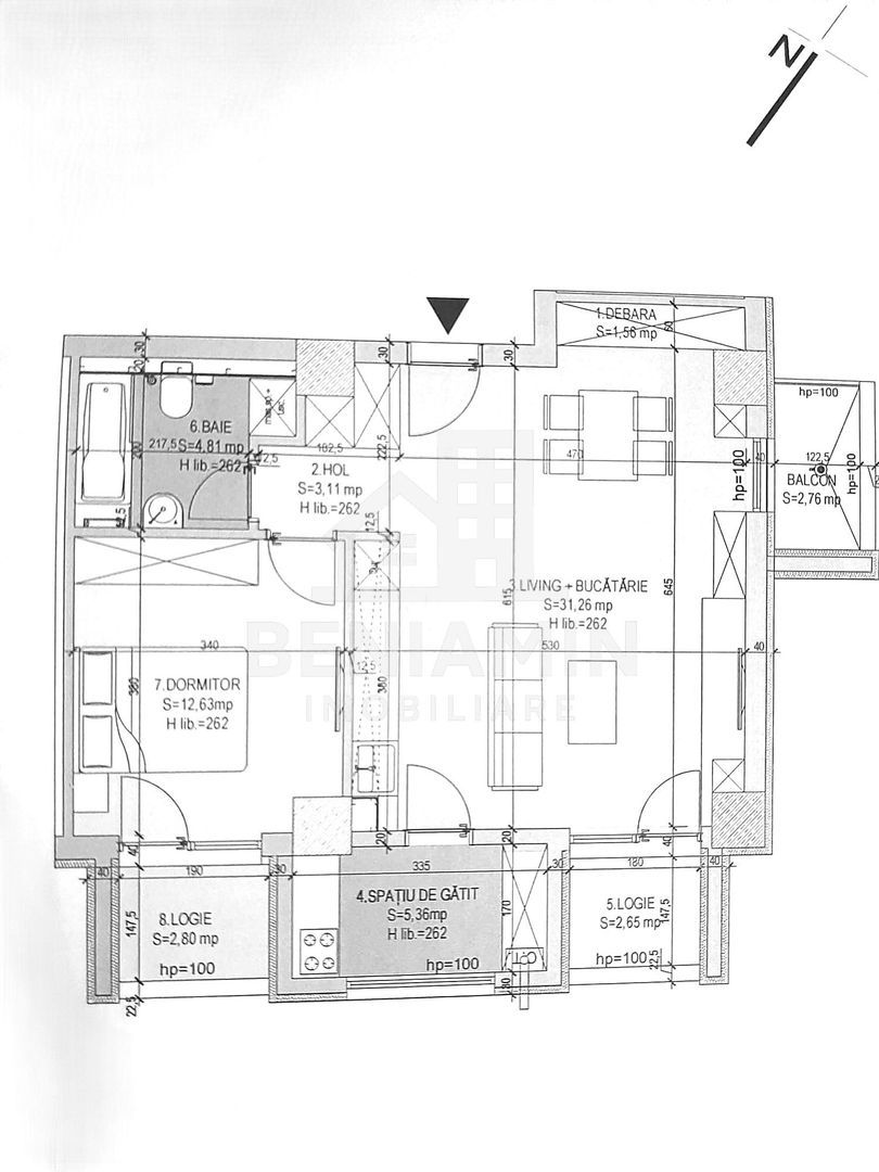 2 camere Rovine Decebal Residence cu Centrala-AC-Loc de parcare - foto 7 2 camere Rovine Decebal Residence cu Centrala-AC-Loc de parcare - foto 7