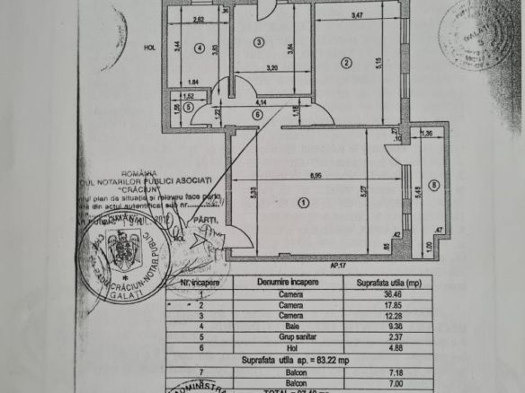 De vanzare apartament cu 3 camere, General, etaj 5/5 cu lift, 120.000 euro - foto 2