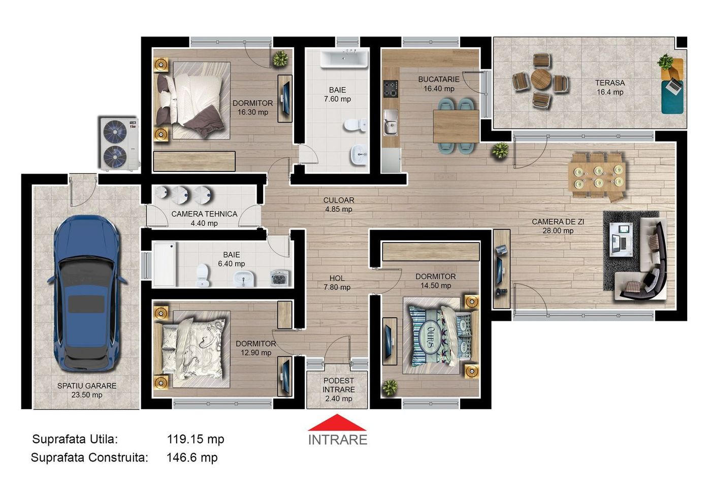 Casa individuala 4 camere finalizata intabulata Cartier Izvor Tarlungeni Brasov - foto 2