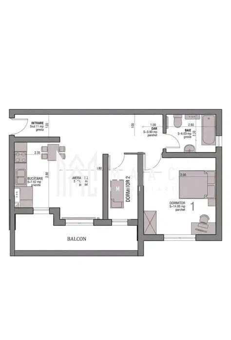 Apartament 3 camere de vânzare | Șelimbăr | renovat | parcare - foto 8