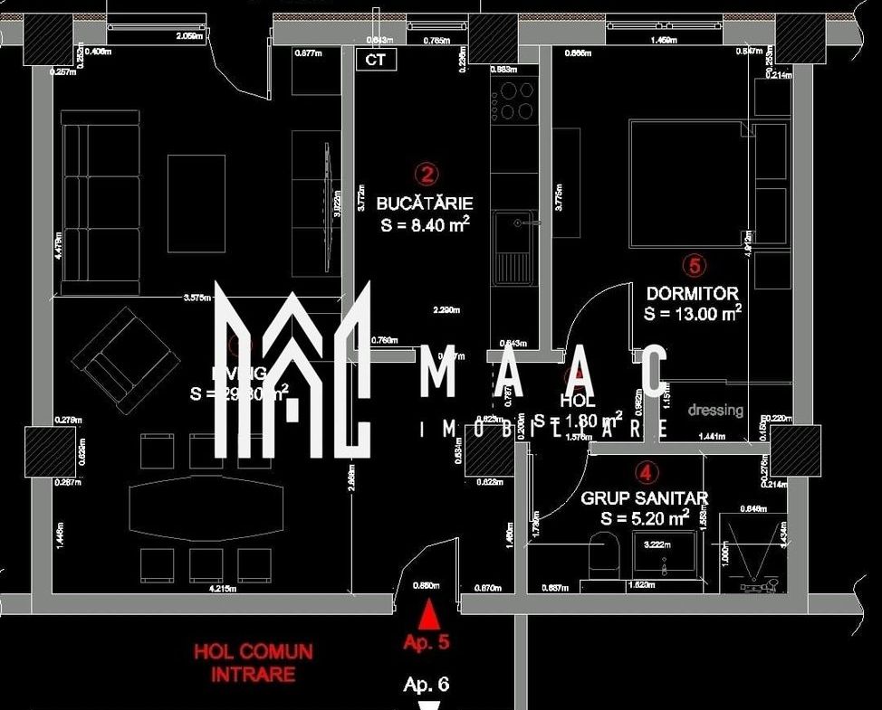 Apartament 2 Camere I De inchiriat I Et 1 I Parcare inclusa - foto 5