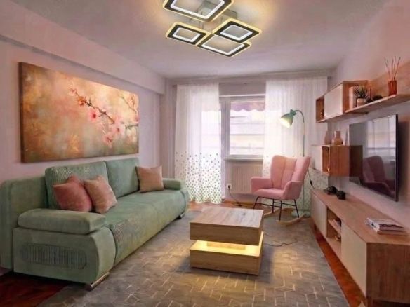 De inchiriat apartament cu 2 camere, central. etaj 3, 450 euro - Imagine principala