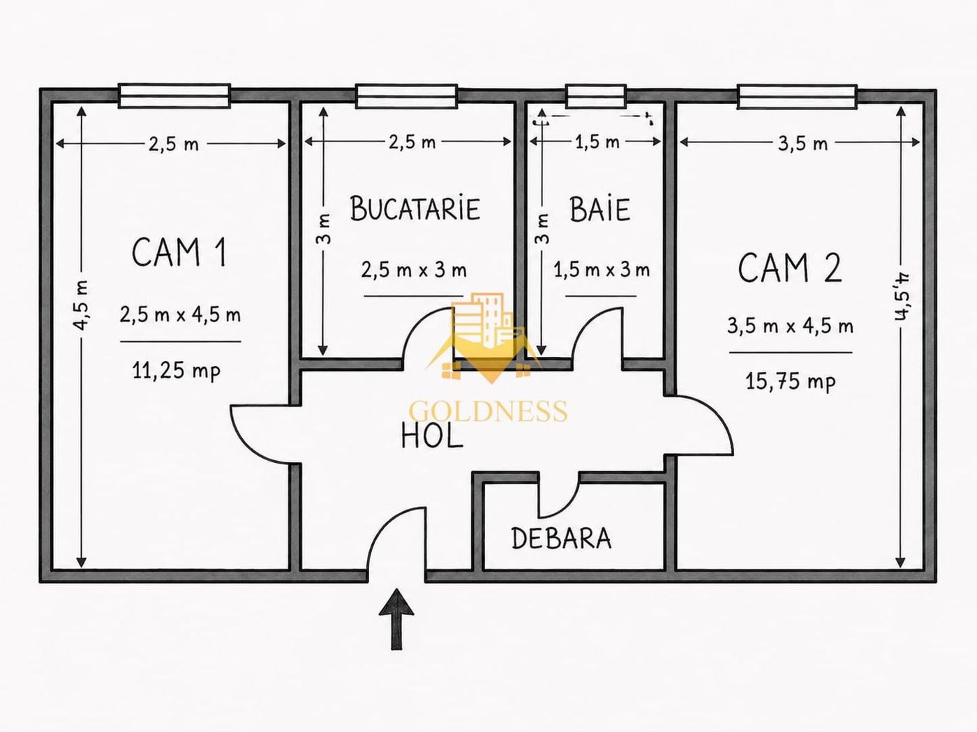 Apartament 2 camere decomandate orientat Sud, et 3/4, P-ta M. Viteazu! - foto 7