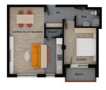 Apartament 2 camere, depozitare, etaj intermediar, balcon, garaj, boxa - foto 4
