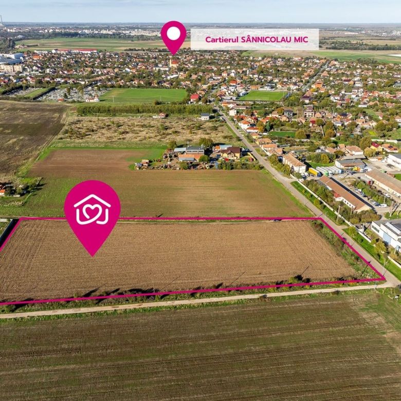 Teren de case în Sânnicolau Mic la 25 eur/mp - Imagine principala