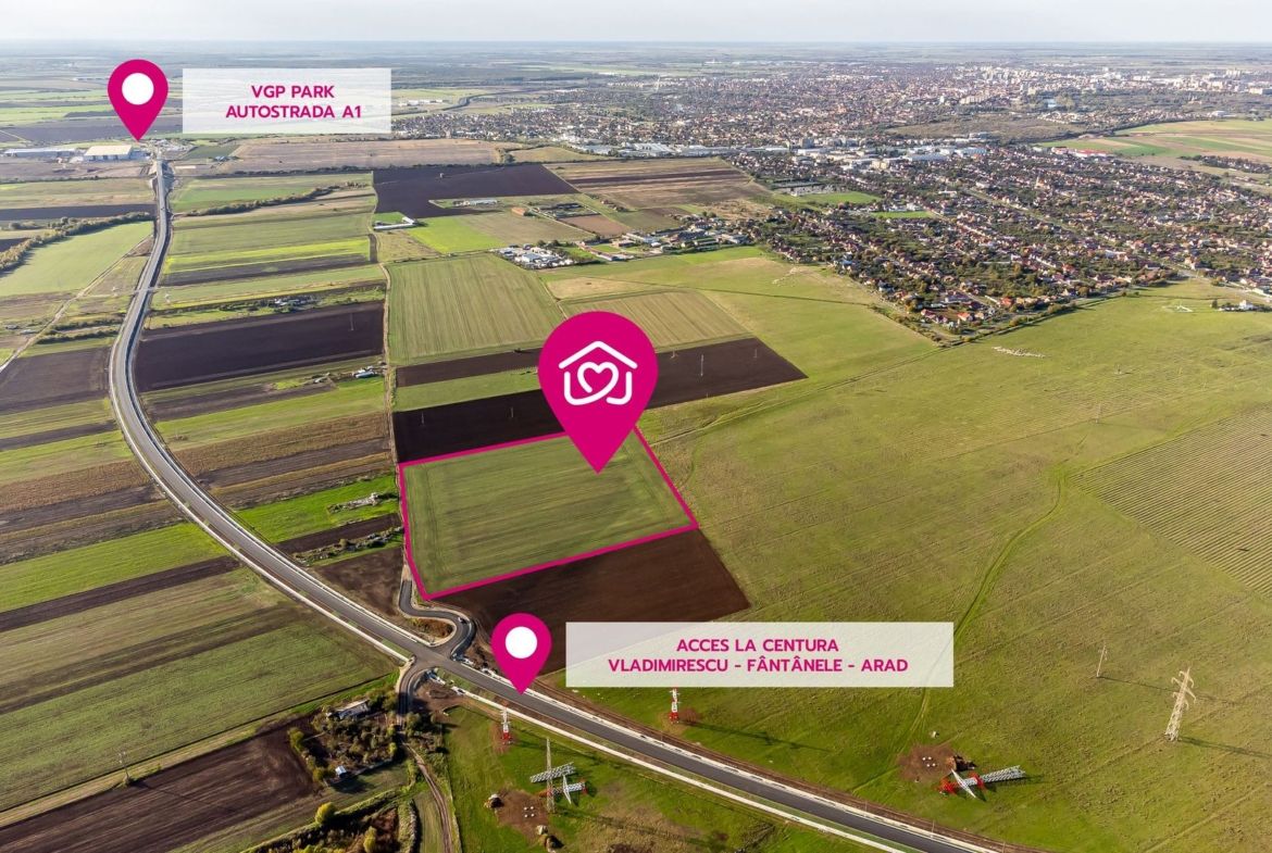 Teren industrial poziționat strategic 17 eur/mp - Imagine principala