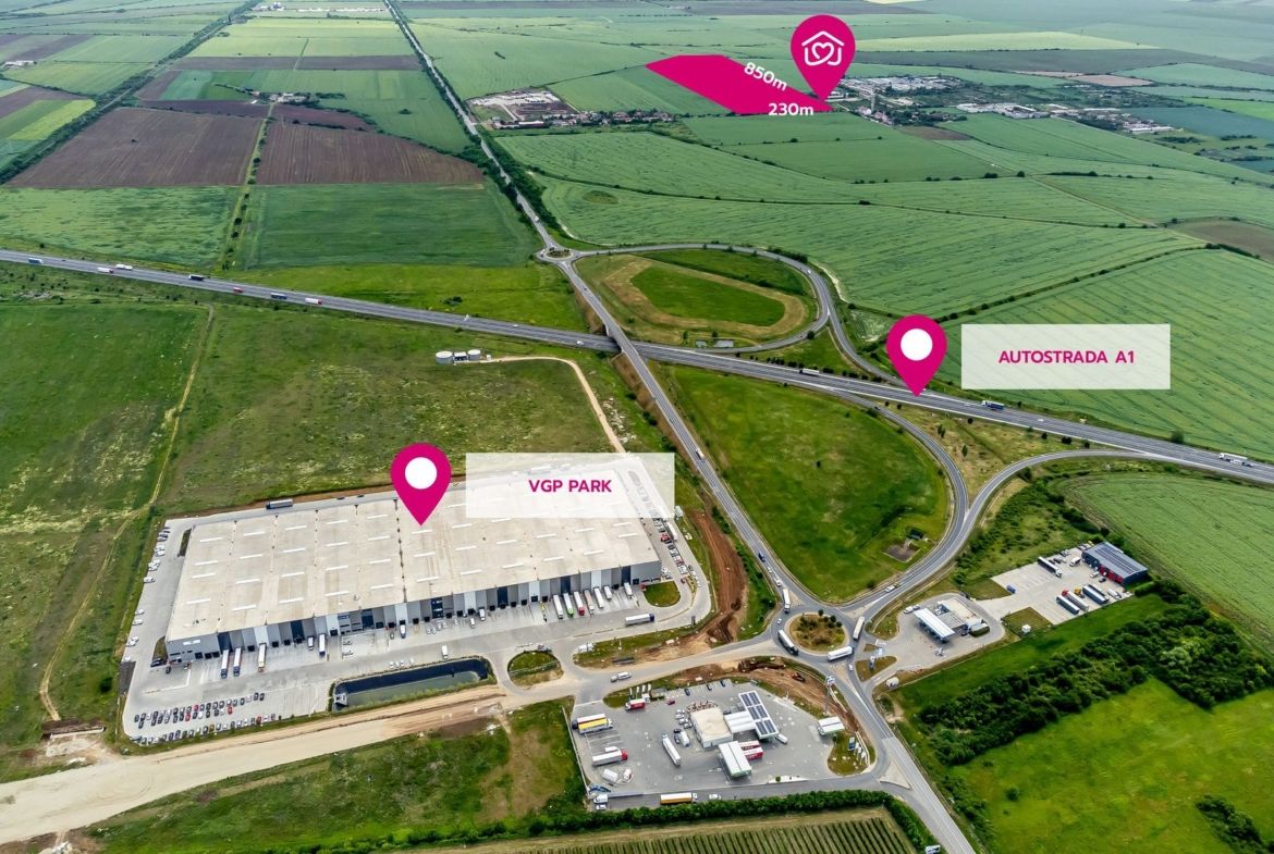 Teren cu PUZ ideal pentru parc logistic și de servicii - foto 2