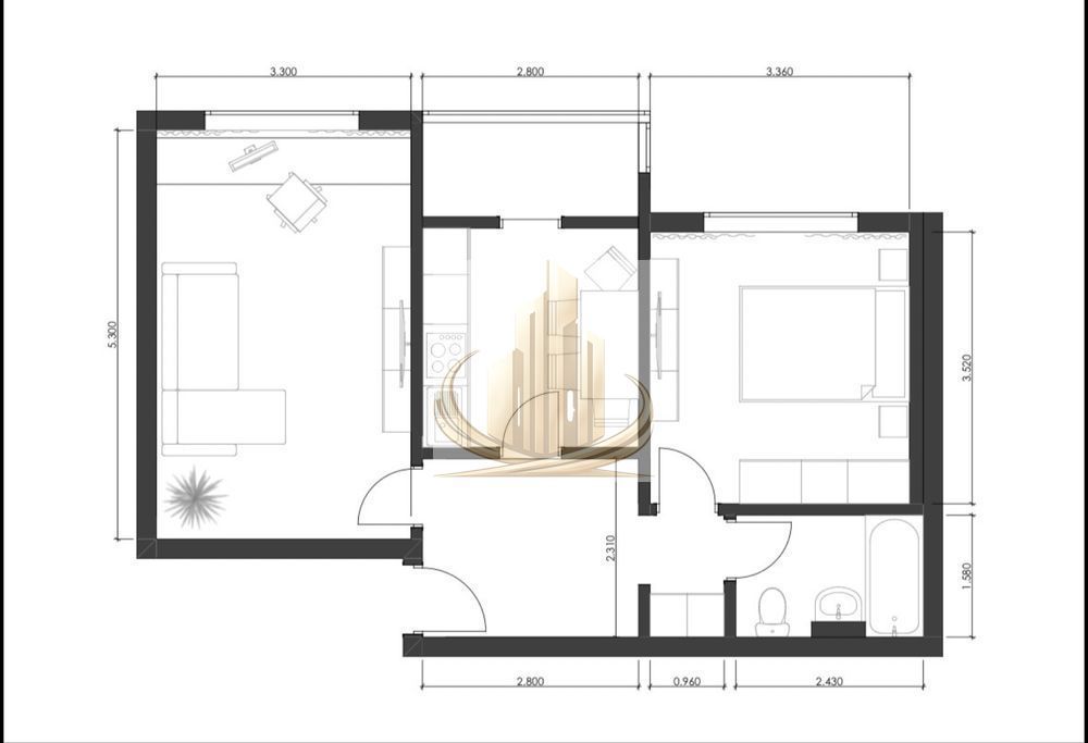 Apartament cu 2 camere de vânzare – Zona Aradului, Piața Verde - Imagine principala