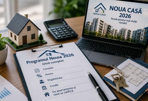 Programul Noua Casă 2026: Ghid complet – Condiții, avans, eligibilitate, credit, ce apartamente și case se califică - Imagine principala