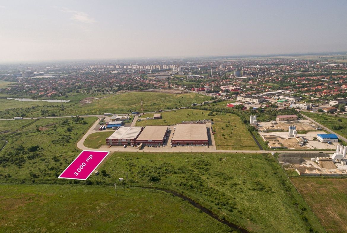 Teren industrial 3 000 mp în Parcul Industrial UTA2 #Arad - Imagine principala