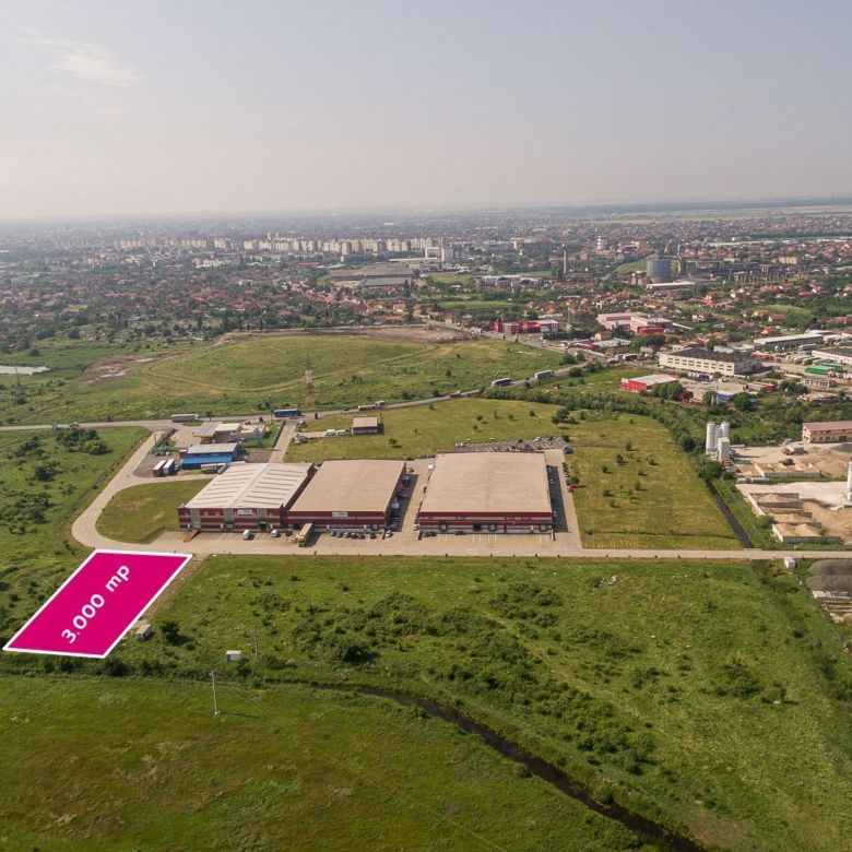 Teren industrial 3 000 mp în Parcul Industrial UTA2 #Arad - Imagine principala