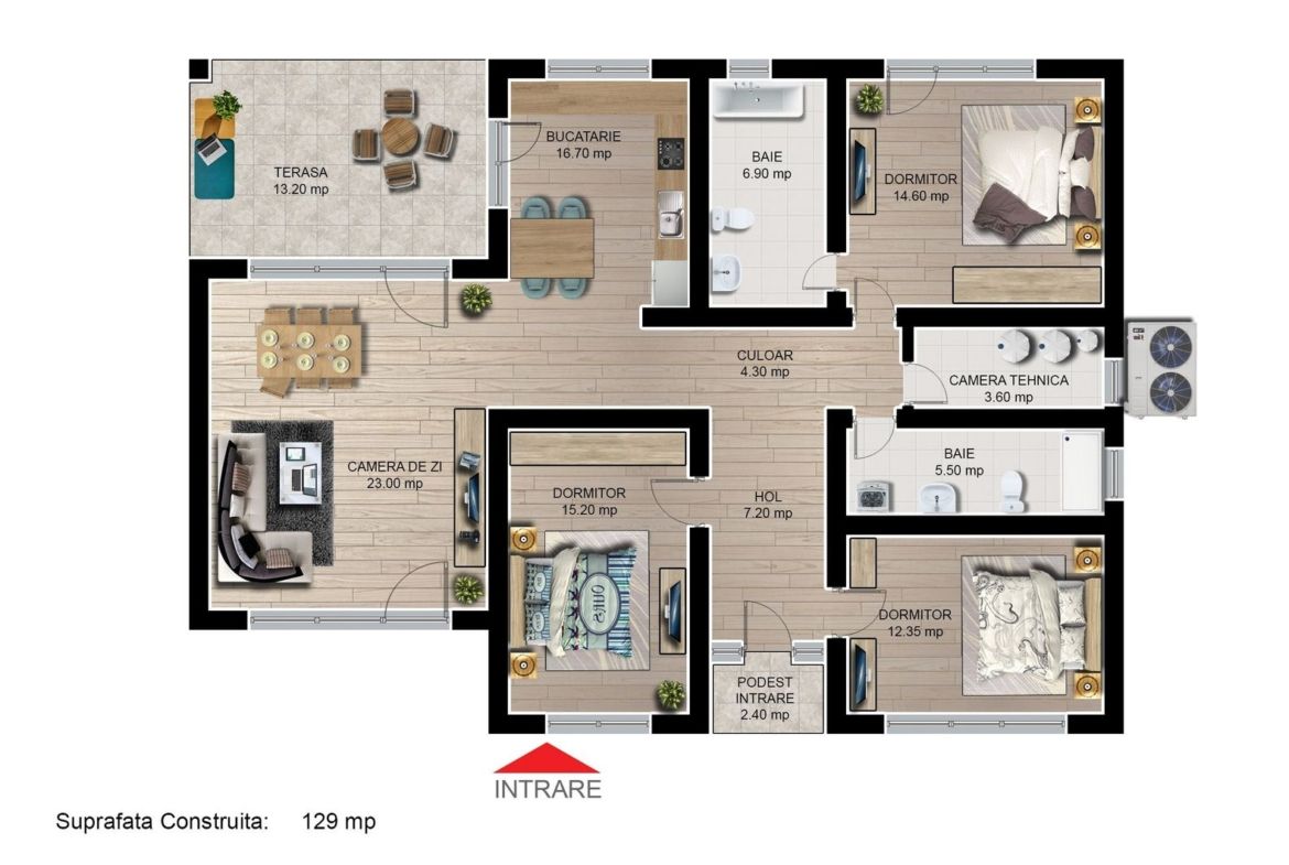 Casa individuala finalizata intabulata 4 camere Cartier Izvor Tarlungeni Brasov - foto 2