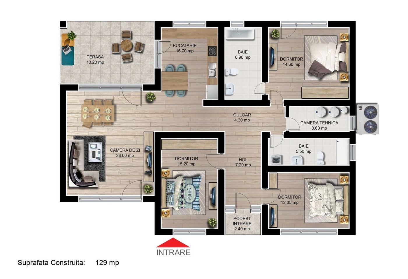 Casa individuala finalizata intabulata 4 camere Cartier Izvor Tarlungeni Brasov - foto 2