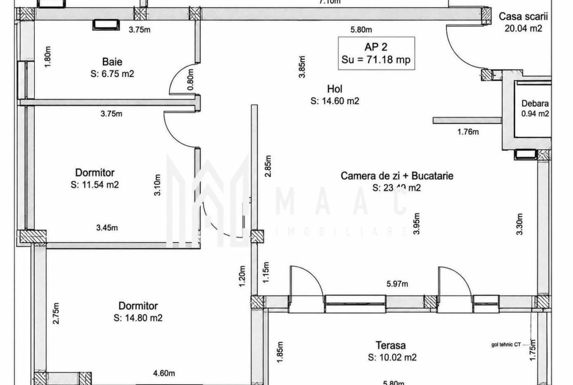 Apartament de vânzare Sibiu | 3 camere | terasă 10 mp - foto 7