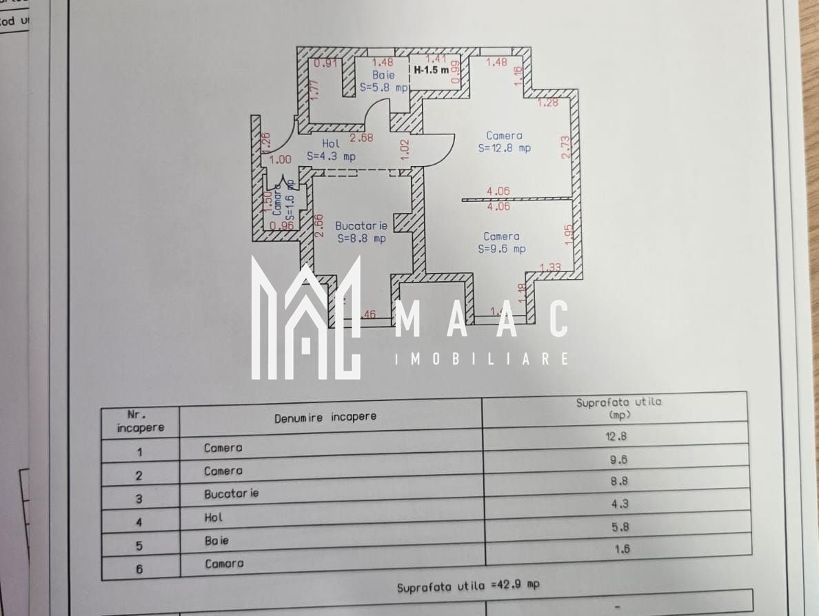 Apartament spatios la cheie 43 mpu Viile Sibiului - foto 2