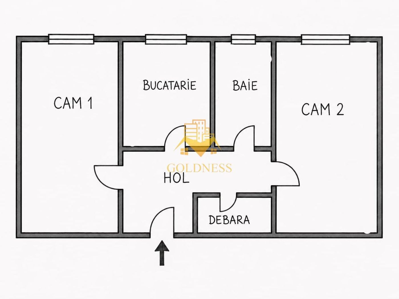 2 camere decomandate | Central, Mihai Viteazu| Etaj 2, orientat Sud| - foto 6