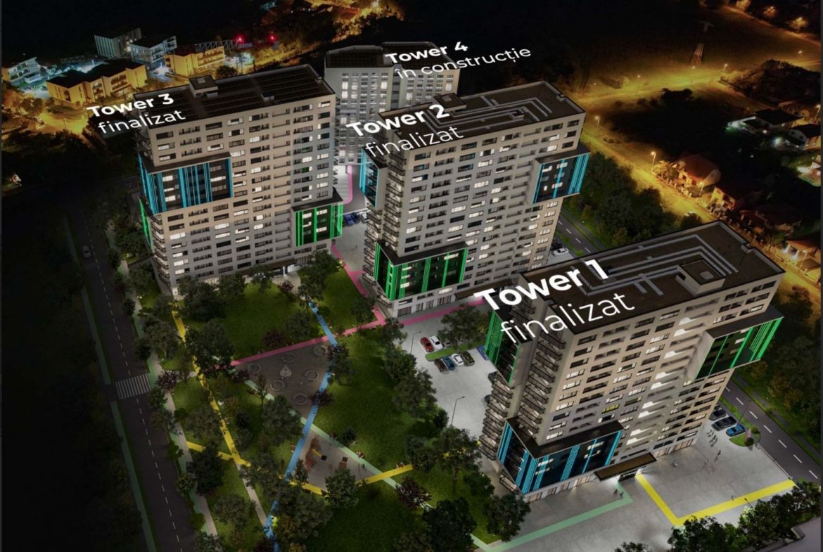 Apartament cu 2 camere in X-city Towers Direct de la dezvoltator - foto 4