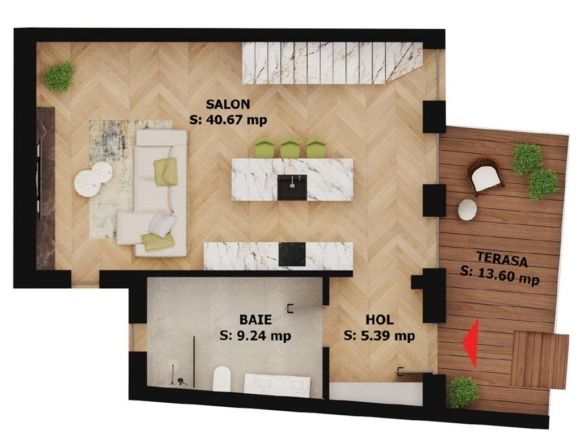 Apartament nou, 2 camere, 248 000 Euro. Comision 0. - Imagine principala