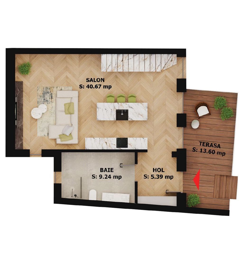 Apartament nou, 2 camere, 248 000 Euro. Comision 0. - Imagine principala