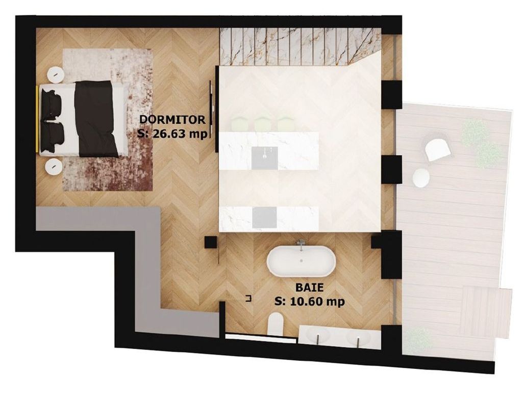 Apartament nou, 2 camere, 248 000 Euro. Comision 0. - foto 2