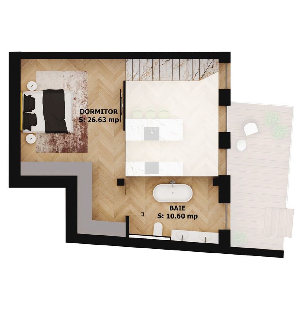 Apartament nou, 2 camere, 248 000 Euro. Comision 0. - foto 2