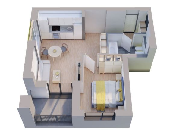Comision 0%, Apartamente NOI cu 2 camere la ARED Cel mai mic pret - Imagine principala