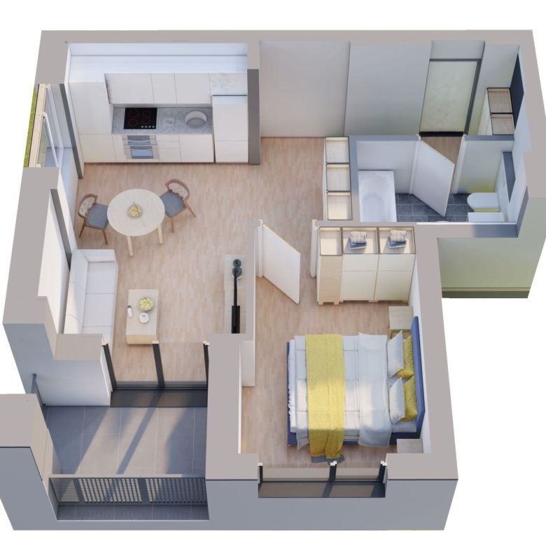 Comision 0%, Apartamente NOI cu 2 camere la ARED Cel mai mic pret - Imagine principala