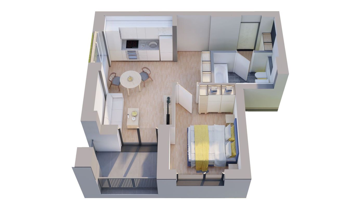 Comision 0%, Apartamente NOI cu 2 camere la ARED Cel mai mic pret - Imagine principala