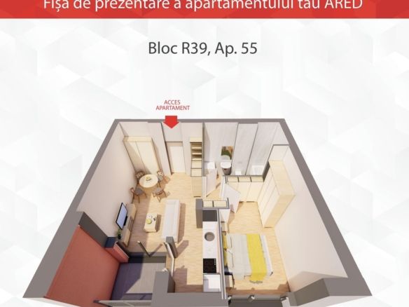 Apartament nou tip PENTHOUSE la ARED Comision 0 - Imagine principala