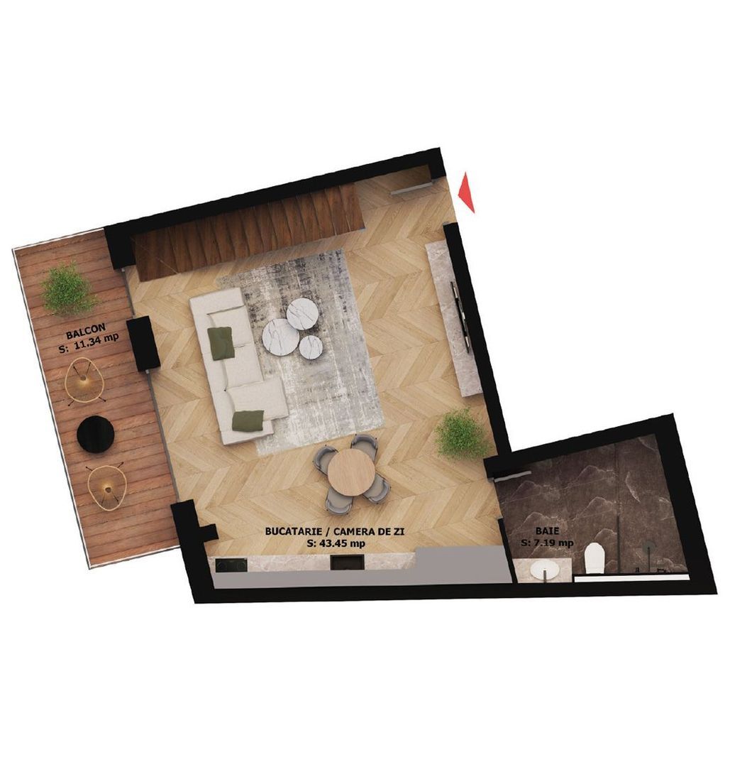 Apartament nou, 2 camere, 240 500 Euro. Comision 0. - Imagine principala