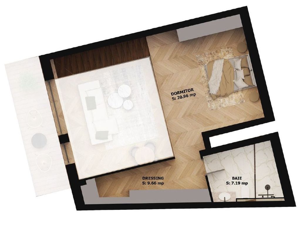 Apartament nou, 2 camere, 240 500 Euro. Comision 0. - foto 2