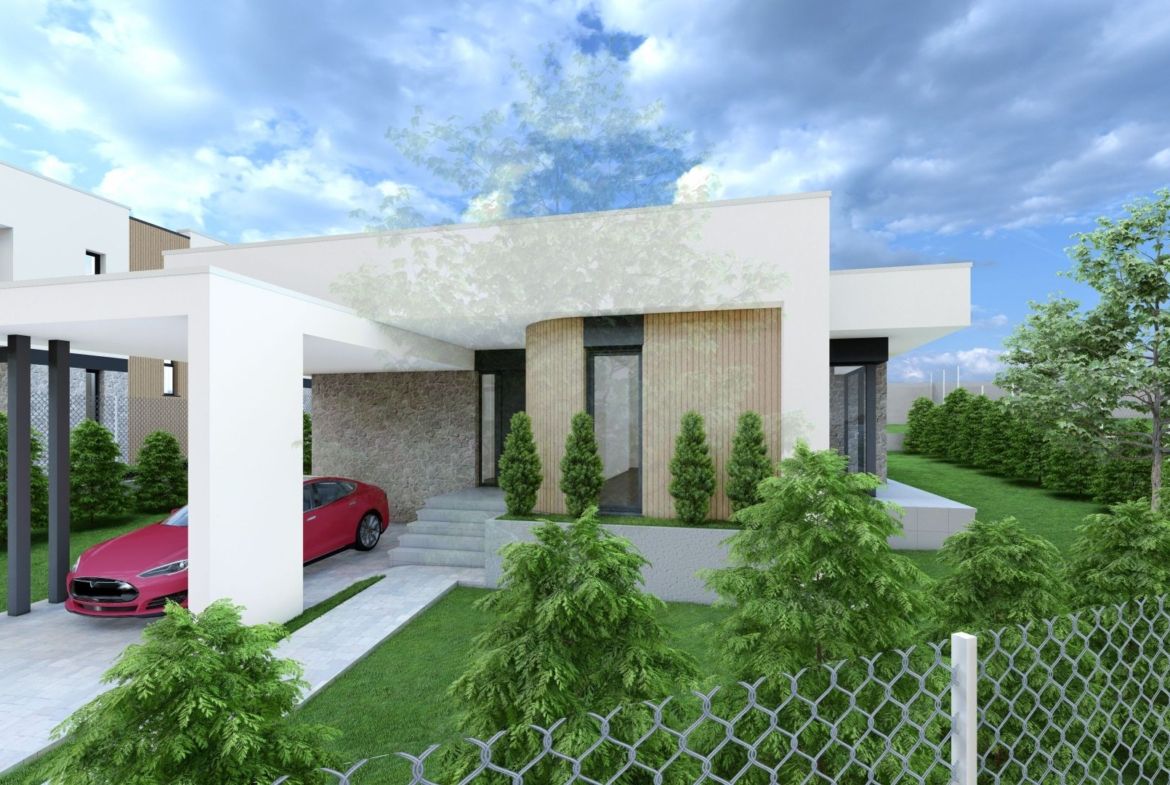 Vilă nou construită, 130 mp, 4 cam,Oradea. 255.000 € + TVA. Comision 0 - foto 2