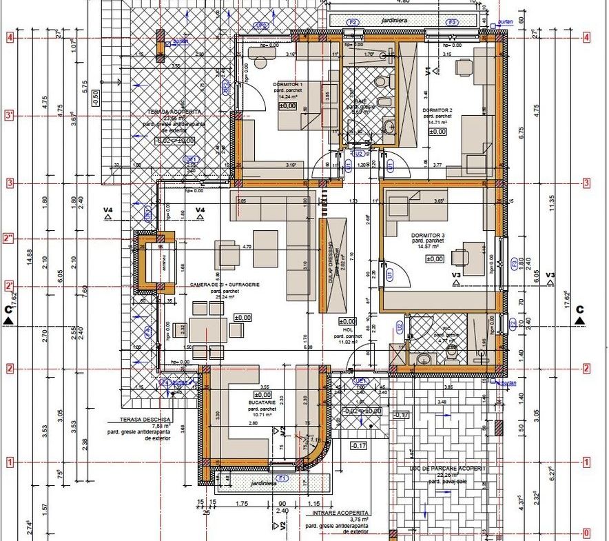 Vilă nou construită, 130 mp, 4 cam,Oradea. 255.000 € + TVA. Comision 0 - foto 3