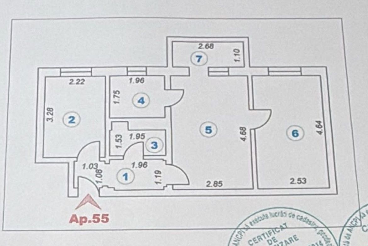 De Închiriat – Apartament 3 Camere | Zona Inel II, Constanța | Etaj 1 - foto 3