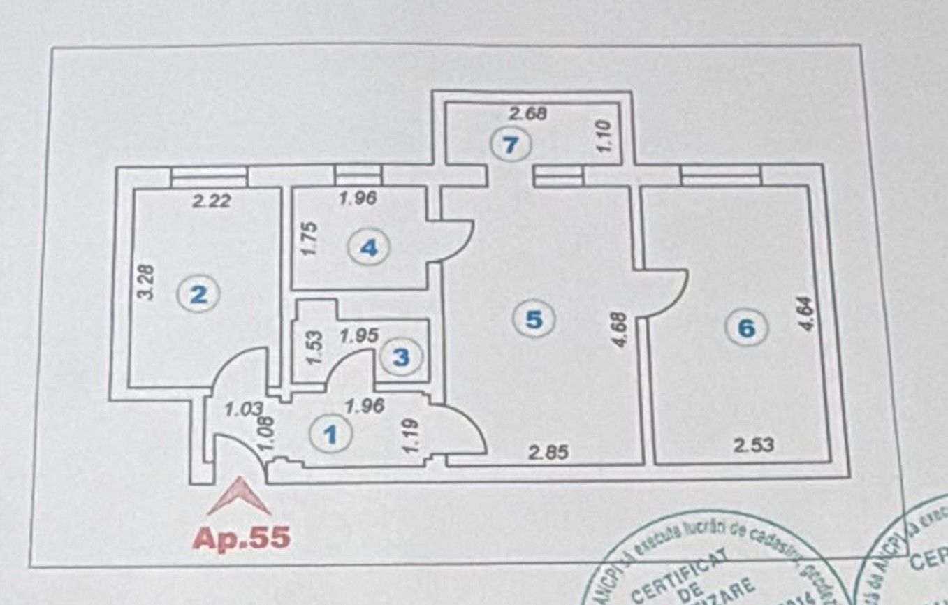 De Închiriat – Apartament 3 Camere | Zona Inel II, Constanța | Etaj 1 - foto 3