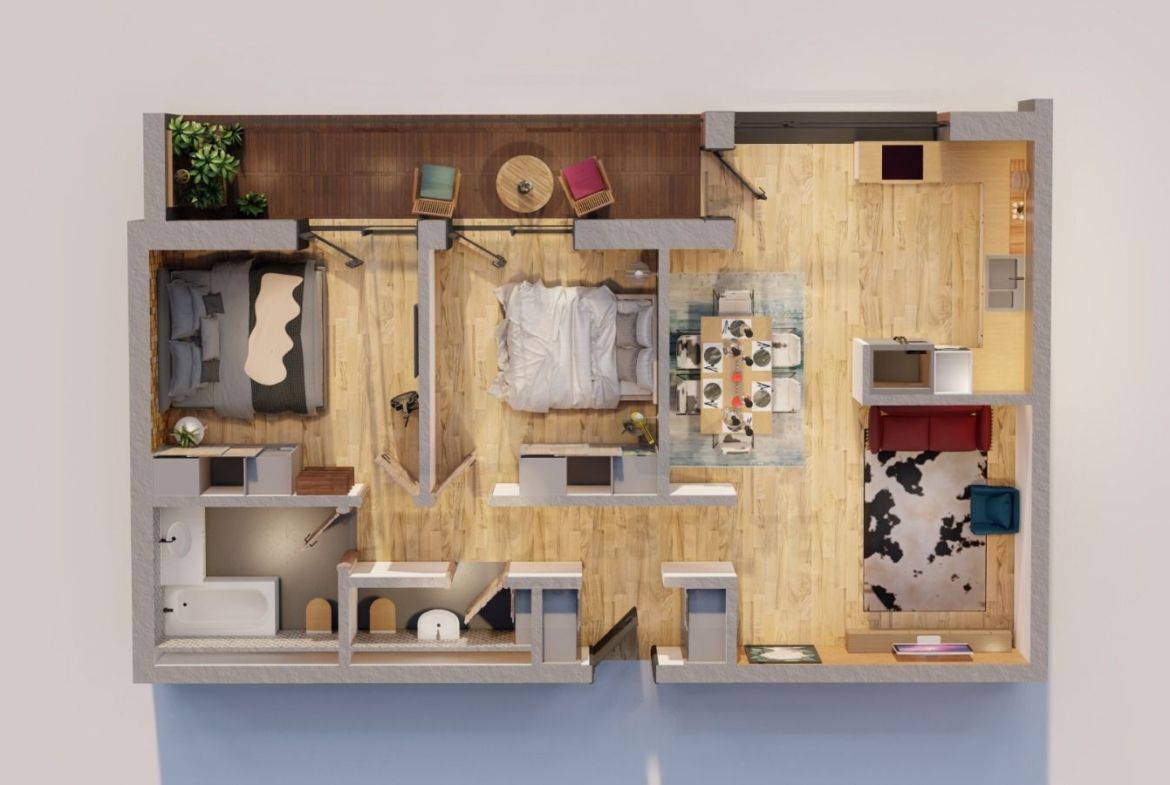 Apartament premium 75 mp utili cu parcare subterana si boxa Central - foto 8