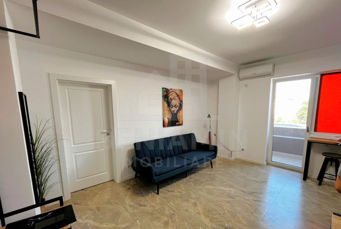 2 Camere-50mp-Centrala-AC-Mobilat-Utilat-Modern-Bloc Nou-Rovine-Penny - Imagine principala
