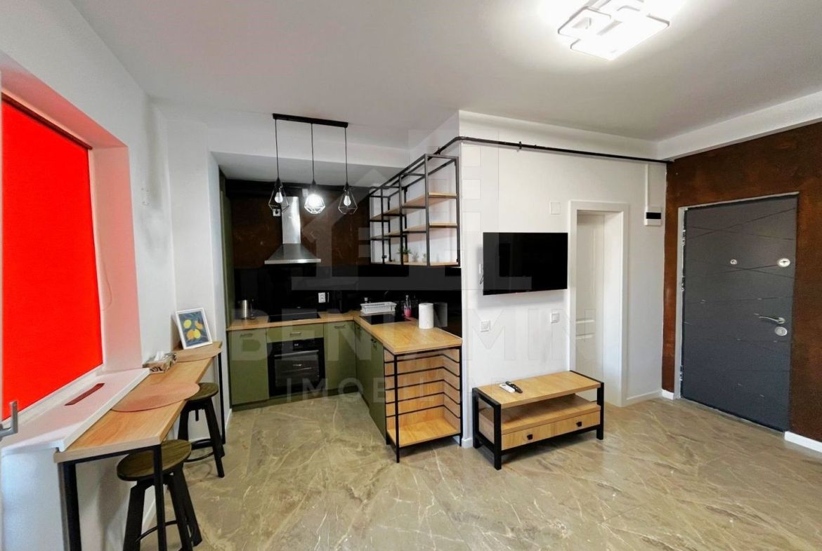 2 Camere-50mp-Centrala-AC-Mobilat-Utilat-Modern-Bloc Nou-Rovine-Penny - foto 4