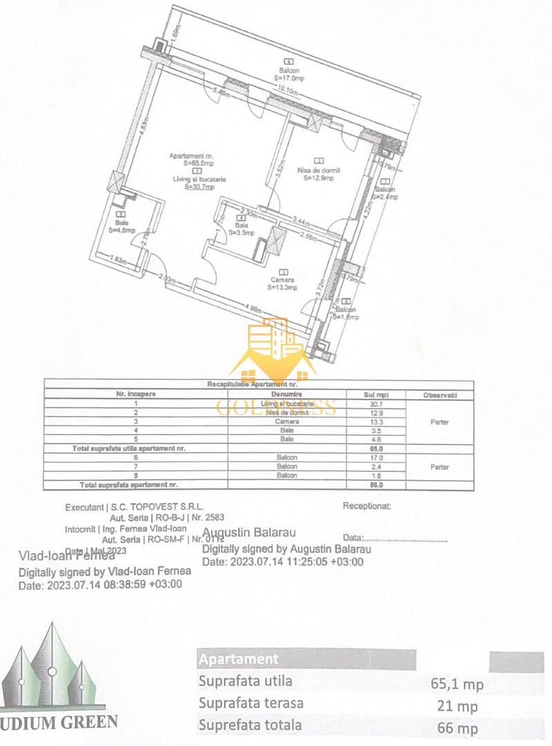 3 camere in cel mai notoriu bloc din Cluj | Wings Zorilor| Tereasa 21m - foto 7