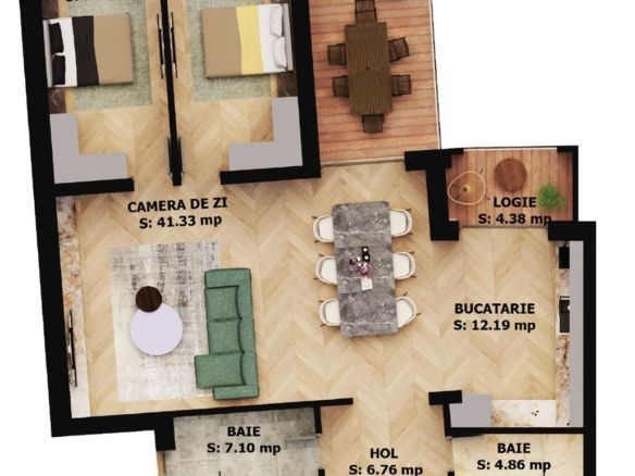 Apartament nou, 3 camere, 271 500 Euro. Comision 0. - Imagine principala