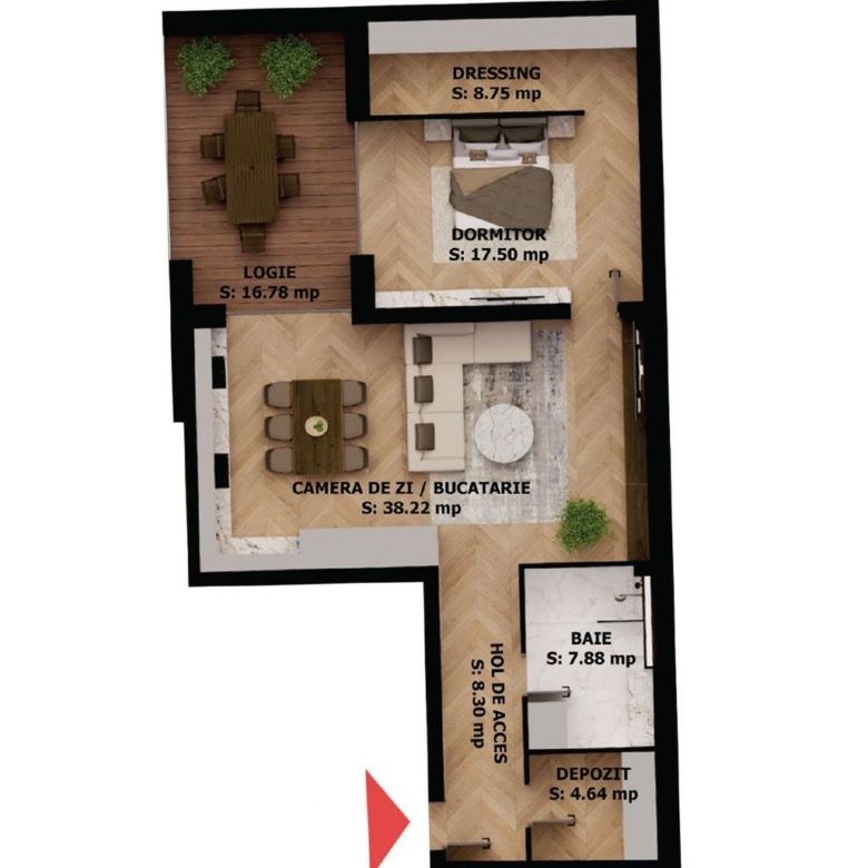 Apartament nou, 2 camere, 212 500 Euro. Comision 0. - Imagine principala