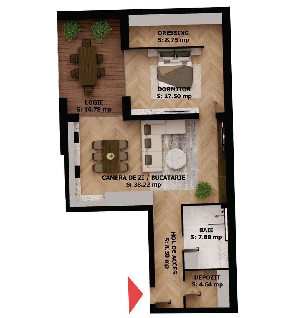 Apartament nou, 2 camere, 212 500 Euro. Comision 0. - Imagine principala